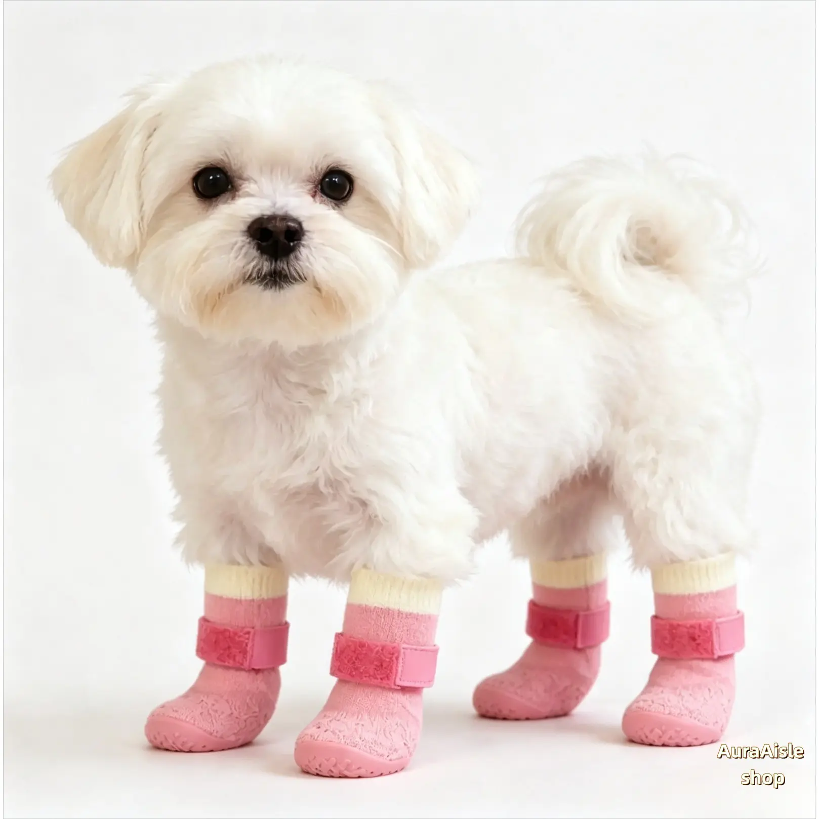 4-Pair Waterproof Silicone Dog Boots, Anti-Slip Wear Resistant Pet Paw Protectors, Durable Puppy Shoes For Outdoor Walking, Hiking, Daily Sports, Protective Foot Covers To Guard Pets Paws From Rough Ground