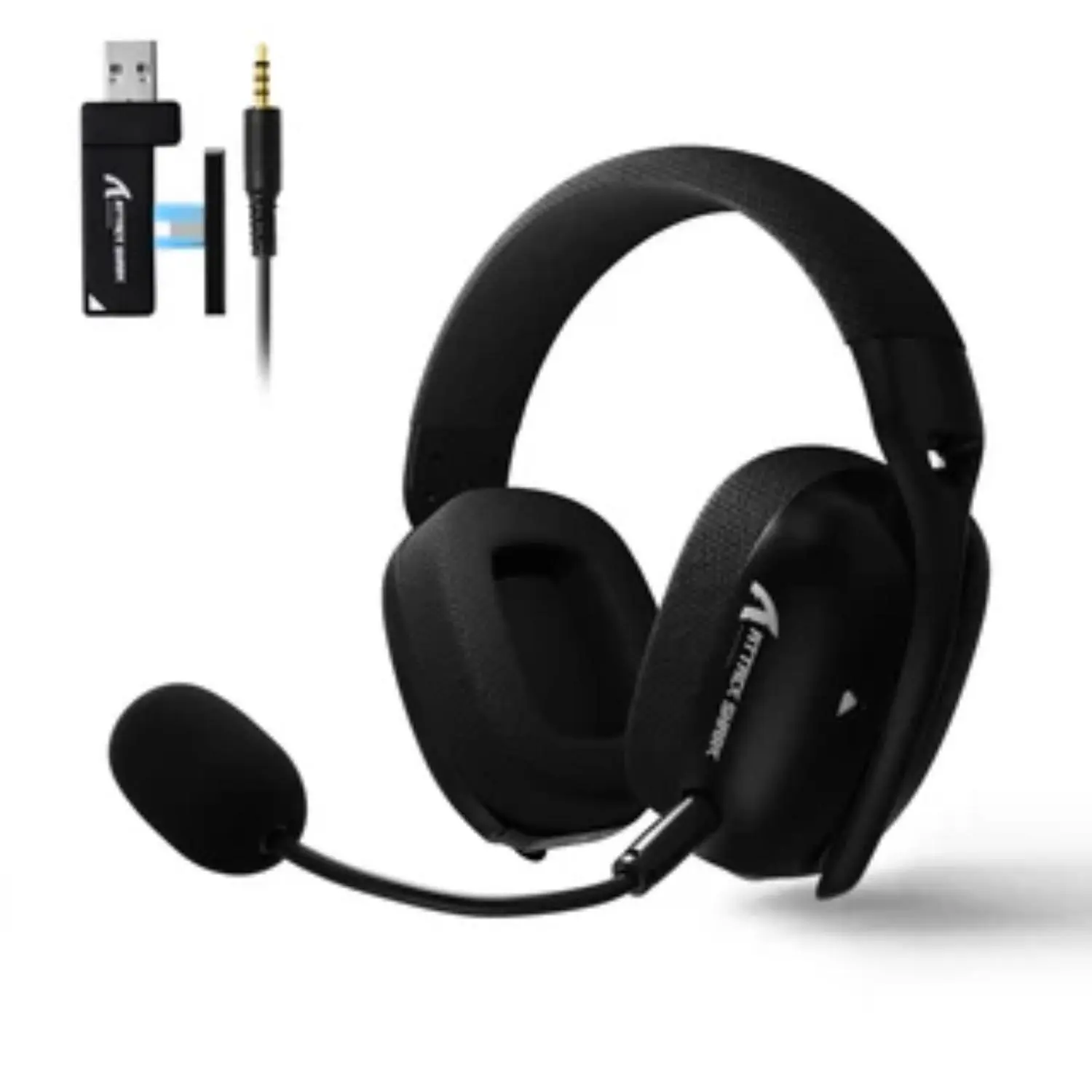 Attack Shark L80 Pro Wireless Gaming Headset, Bluetooth-compatible & Wired, Lightweight, Dual Mic, Compatible with PC, MAC, Switch, Windows