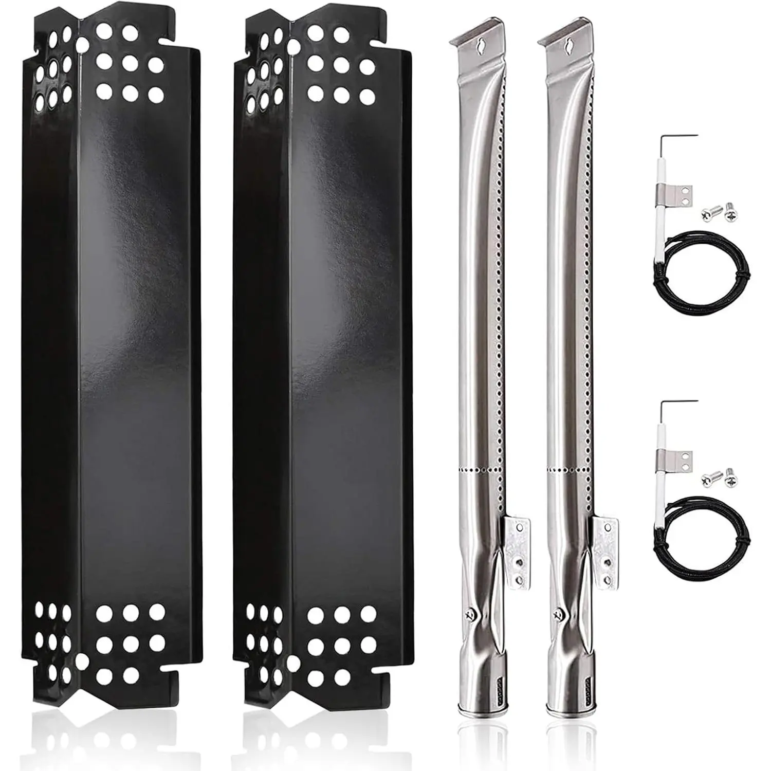 Grill   for Nexgrill 2 Burner 720-0864M, 720-0864, 720-0830H, 720-0888N, 720-0888, Grill Heat Plate Shields, Burners and Igniters for Nexgrill 720-0864M