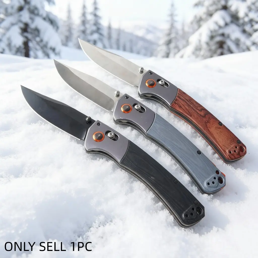 1pc 15080 Folding Knife, High-Quality Multi-Functional Edc Pocket Knife, Non-Slip Handle, Camping, Fishing, Travel Tool, Gift Idea