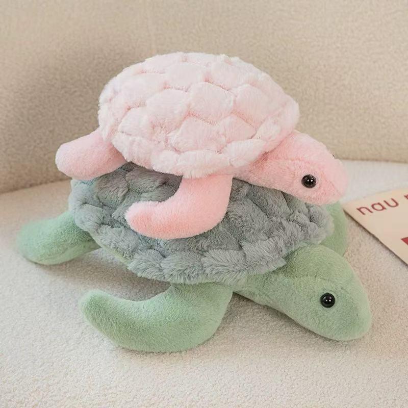 Cute Turtle Design Plush Toy, 1 Count Soft Stuffed Marine Animal Doll, Sea Turtle Plushie, Appease Doll for Children Birthday Gift, Gift for Her, Girl's Gift, Soft Cuddly Gift
