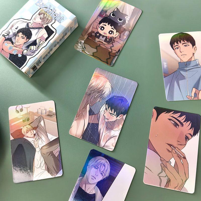 50 Pcs/set Male Male Love Lomo Card Korean Bl Cute Boys Manhwa HD Photocard Fans Decoration Cosplay Gift
