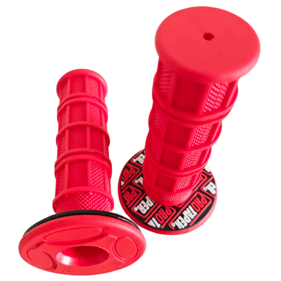 Motorcycle Handlebar Grips - 7/8" (22mm, 24mm) Non-Slip Soft Rubber Motorcycle Gear for Dirt Bike, Pit Bike Compatible with Honda, Yamaha, Suzuki, Kawasaki KLX, CRF, YZF