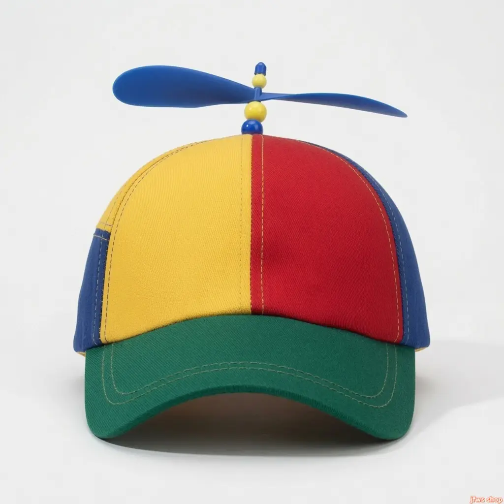 2026 New Rainbow Propeller Hat Set for Family with Adjustable Baseball Cap And Bucket Hat 2 In 1 Fun Helicopter Design Colorful Spinning Top Cute Party Carnival Costume Accessory for Kids Teens Adults Outdoor Summer Matching Gift US Design