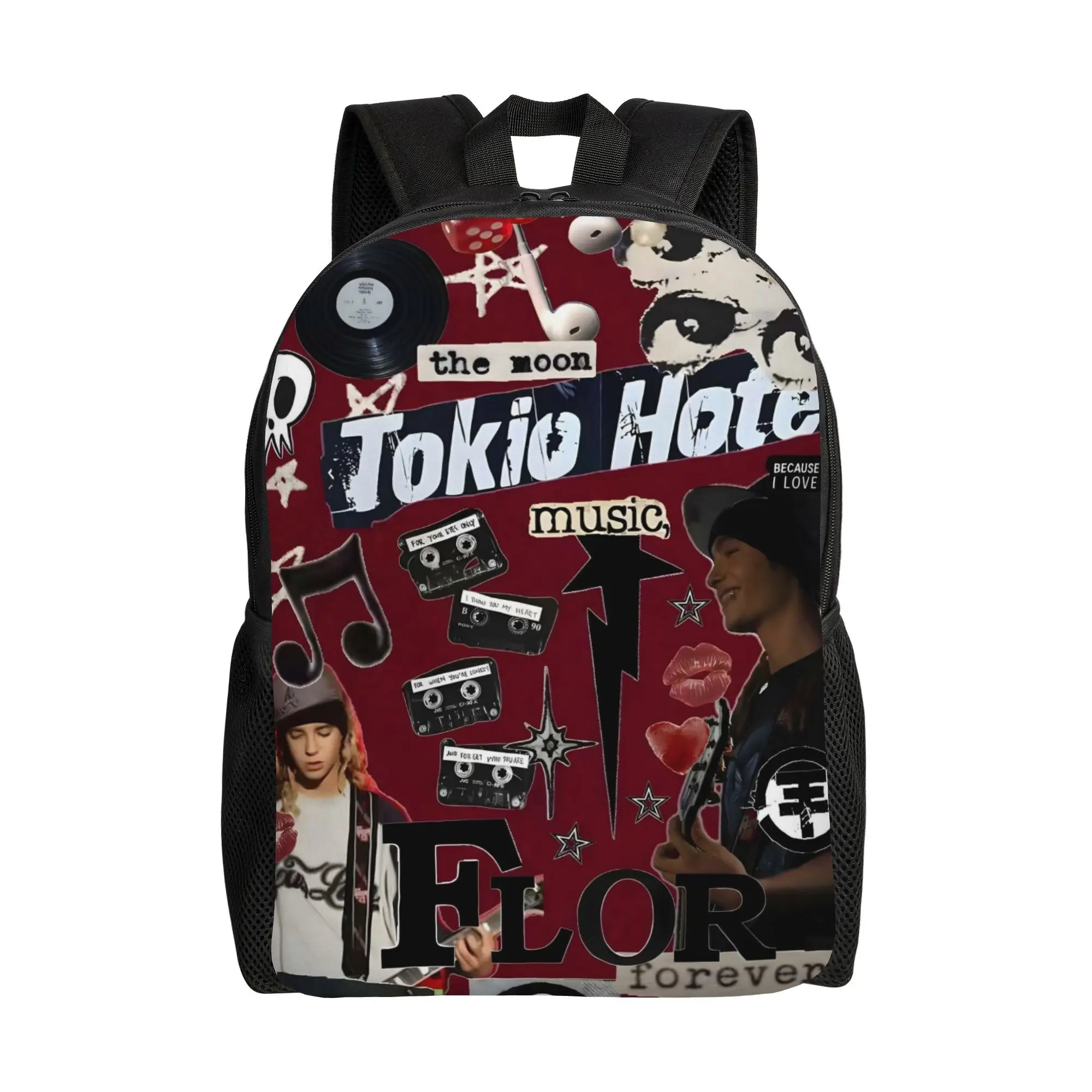 Tom Kaulitz single-layer casual backpack, simple style, convenient for daily carry, goes well with any outfit and mood