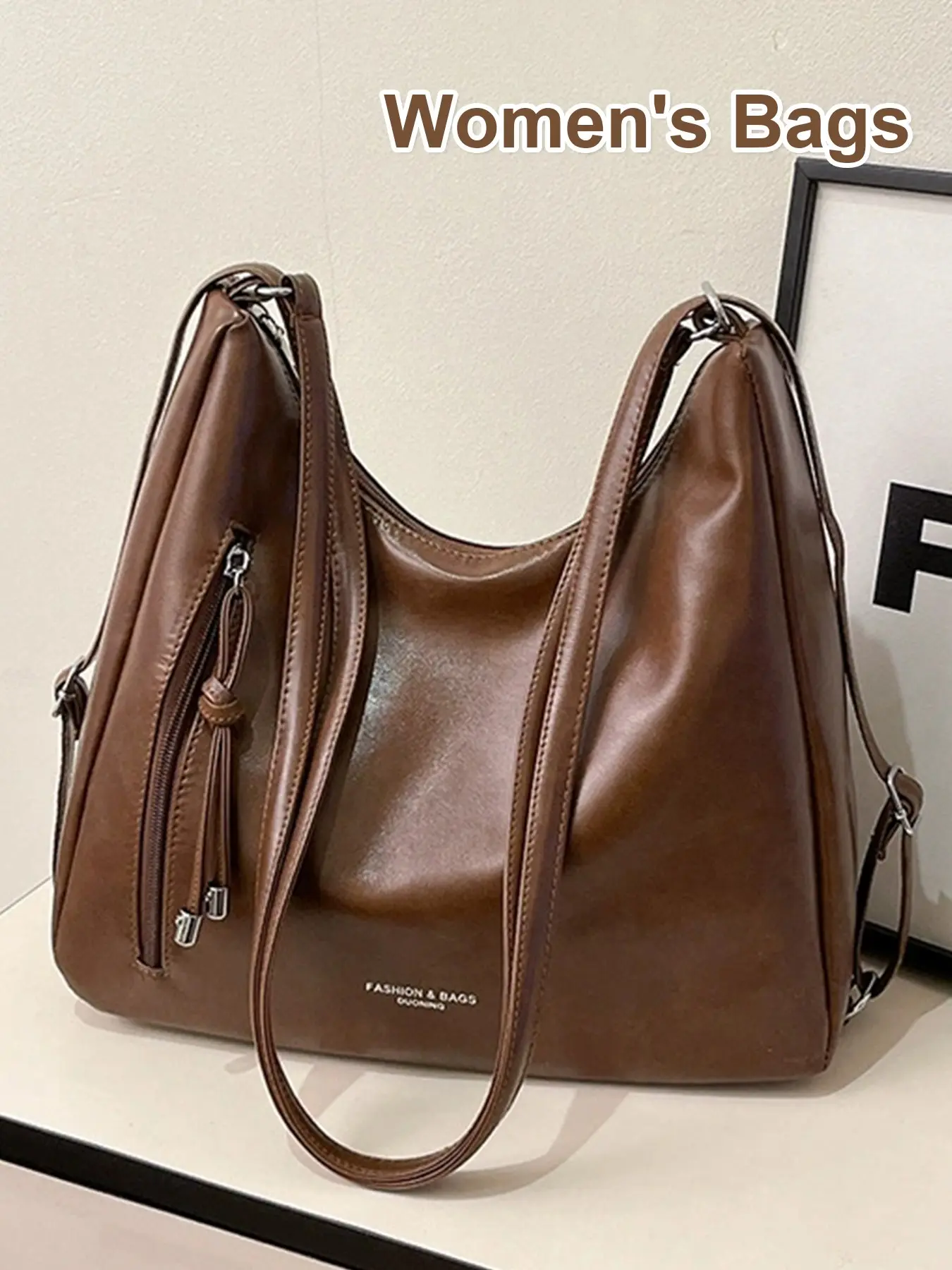 Tote Bag New Korean Style Retro Casual Shoulder Bag, Simple Fashion Backpack, Stylish and Practical