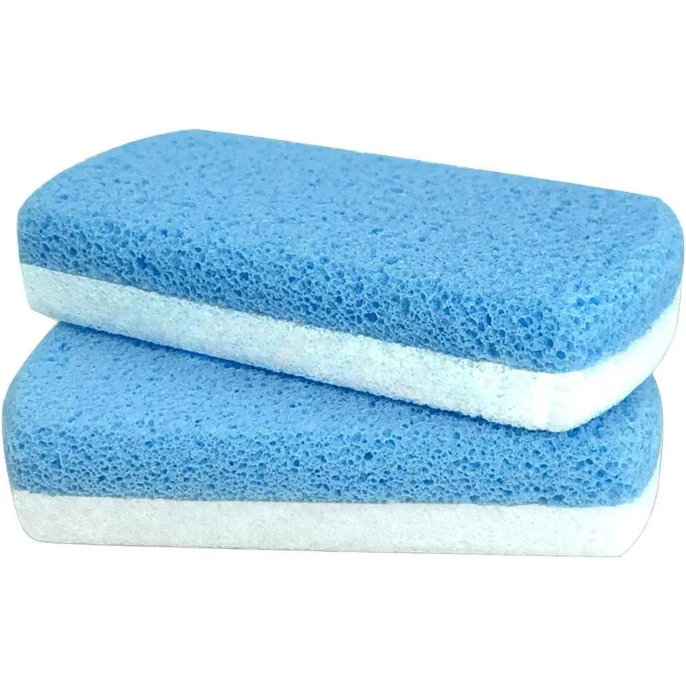 Glass Pumice Stone for Feet, Callus Remover and Foot scrubber & Pedicure Exfoliator Tool count of 2