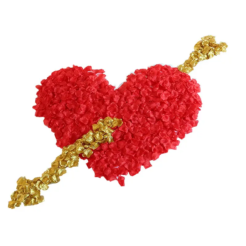 1000 PCS Premium Red Silk Rose Petals for Dreamy Weddings, Romantic Proposals & Anniversary Celebrations