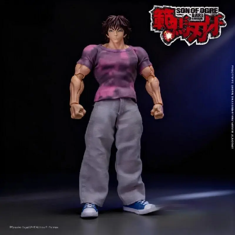 1/12 Scale Anime Baki Hanma Oni Action Figure Real Man Assembly Model Figurine Office Desktop Decoration Ornaments Boy'S Gifts