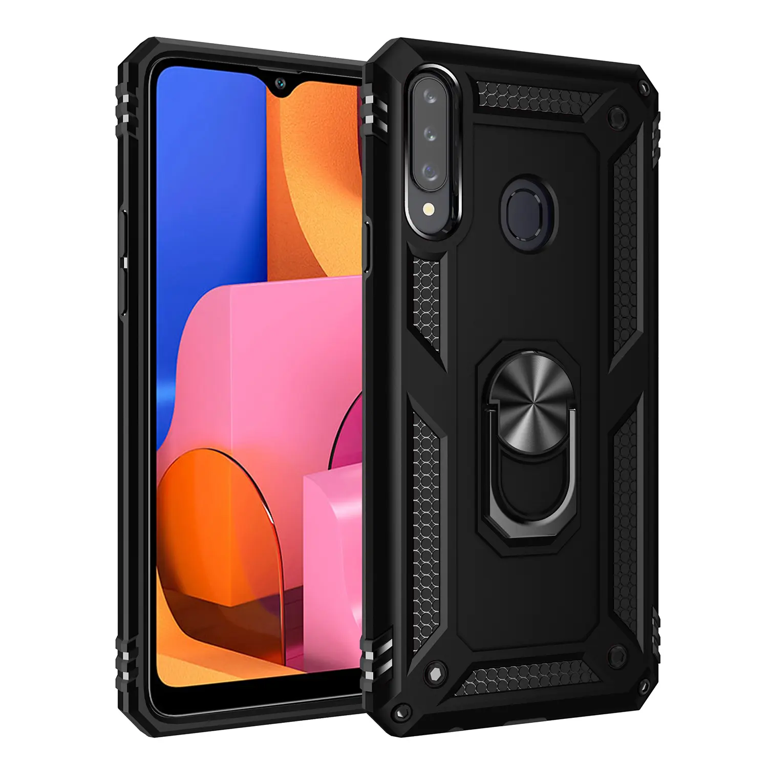 Case for Samsung Galaxy A20s Armor, Shockproof Durable 360 Degree Rotatable Ring Stand, Military Grade for Samsung Galaxy A20s Phone Case