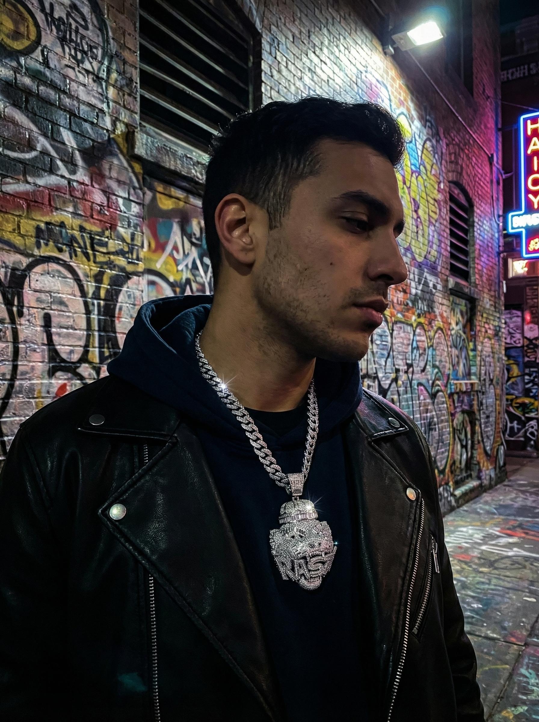 European and American high street retro tiger head pendant, niche trendy brand personalized necklace suitable for both men and women, American street hip-hop style