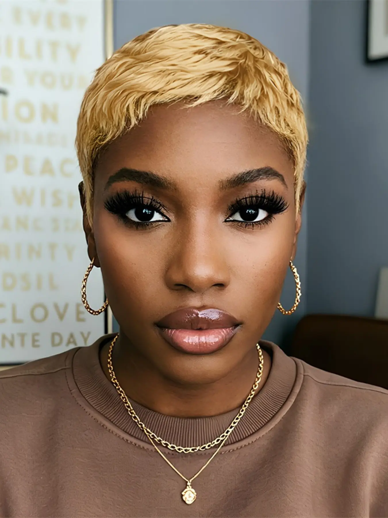 Pixie Cut Wig, Short Straight Layered Pixie Cut Wig, Human Hair Wig, for Women Daily Party Cosplay Use, Natural Daily Wig