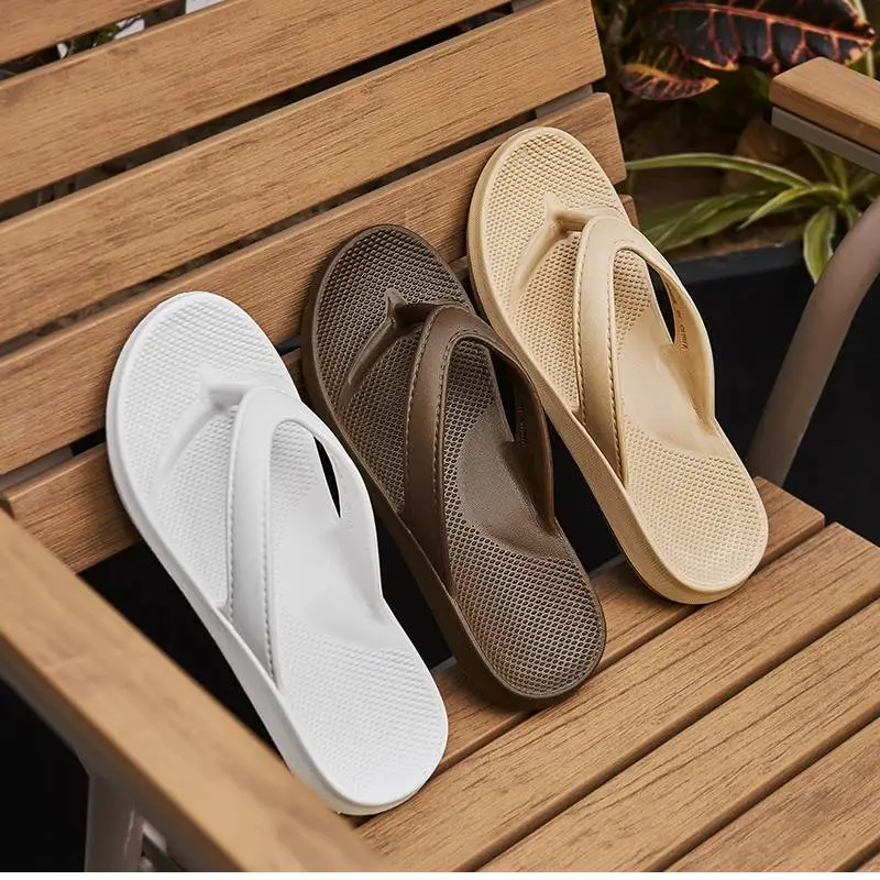 Women's Men‘s Flip Flops  with Arch Support Unisex Lightweight Sandals with Cushioned Shock-Absorbing Sole Comfort Orthotic Sandals for Walking&Beach, Non Slip Sandals, Soft Beach Sandals