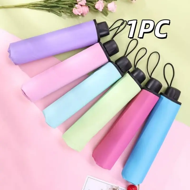 Water-Activated Folding Umbrella, UV Protection Portable Umbrella, Women's All-Weather Rain & Sun Umbrella, Compact Design