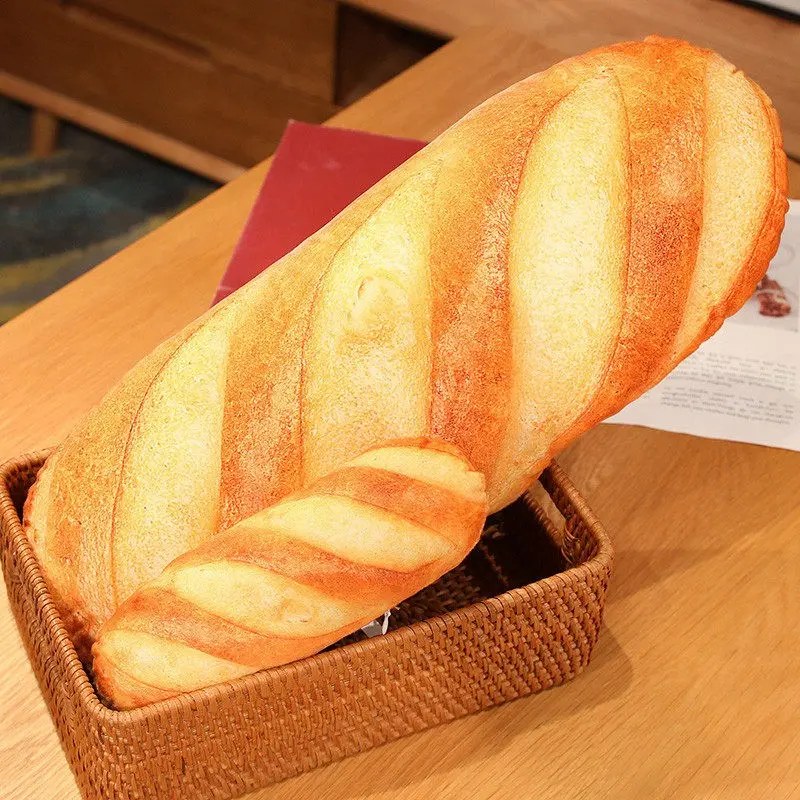 Realistic Bread Pillow, Ultra Soft and Realistic Bread Cushion, 20cm/50cm/70cm, Window Display, Sofa Bed Pillow, Home Decor Item