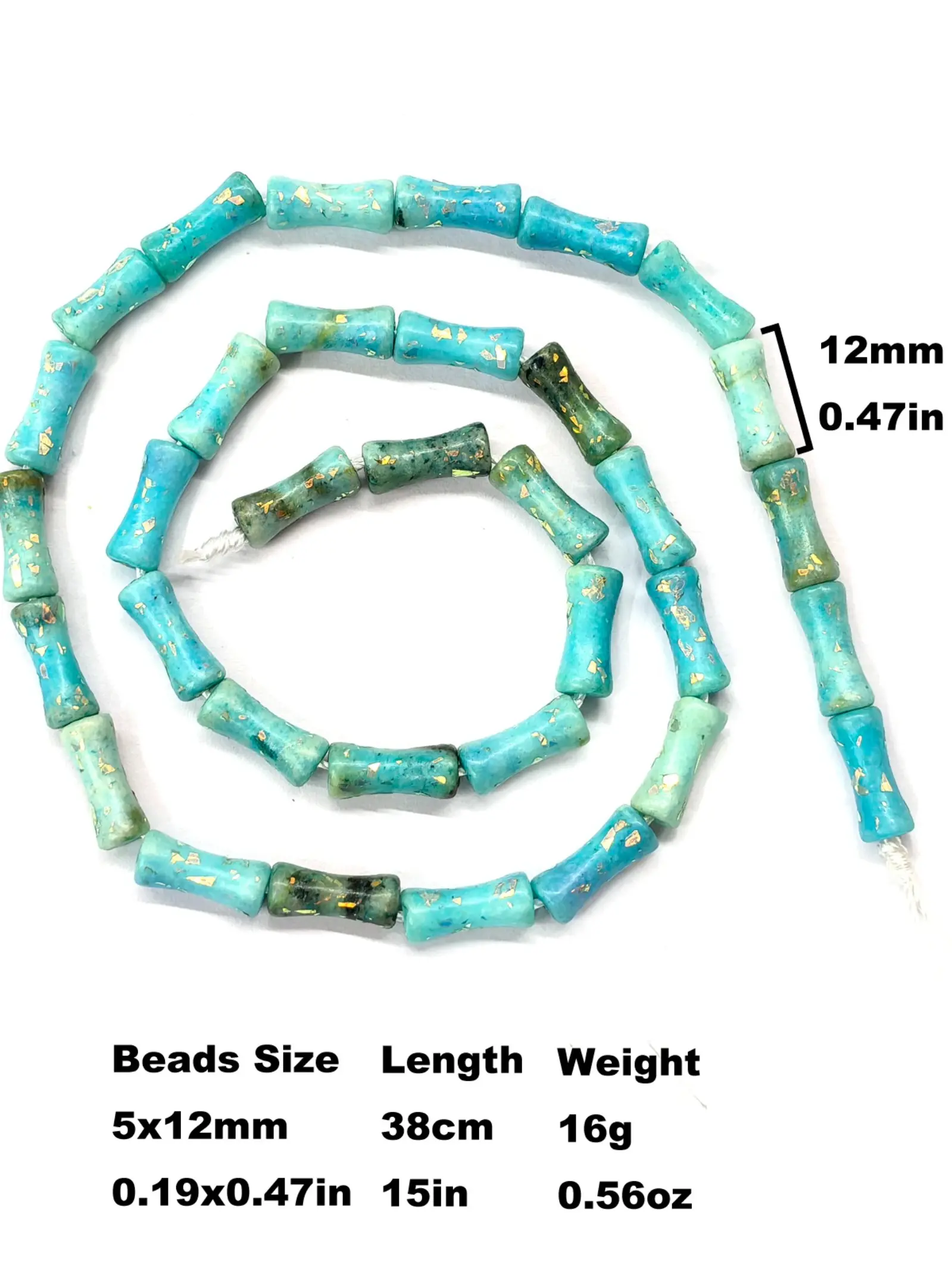 Dolomite Bamboo Joint Bead Strand, Ideal for Men and Women Jewelry Making, Perfect for DIY Bracelets and Necklaces, Creative Craft Supplies