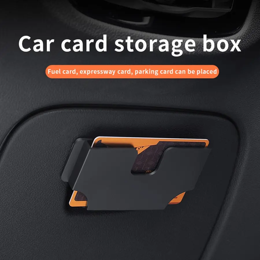 Car Dashboard Organizer, Multi-Functional Card Holder, Creative Car Accessories, Ticket Storage Box, Vehicle Interior Storage Solution