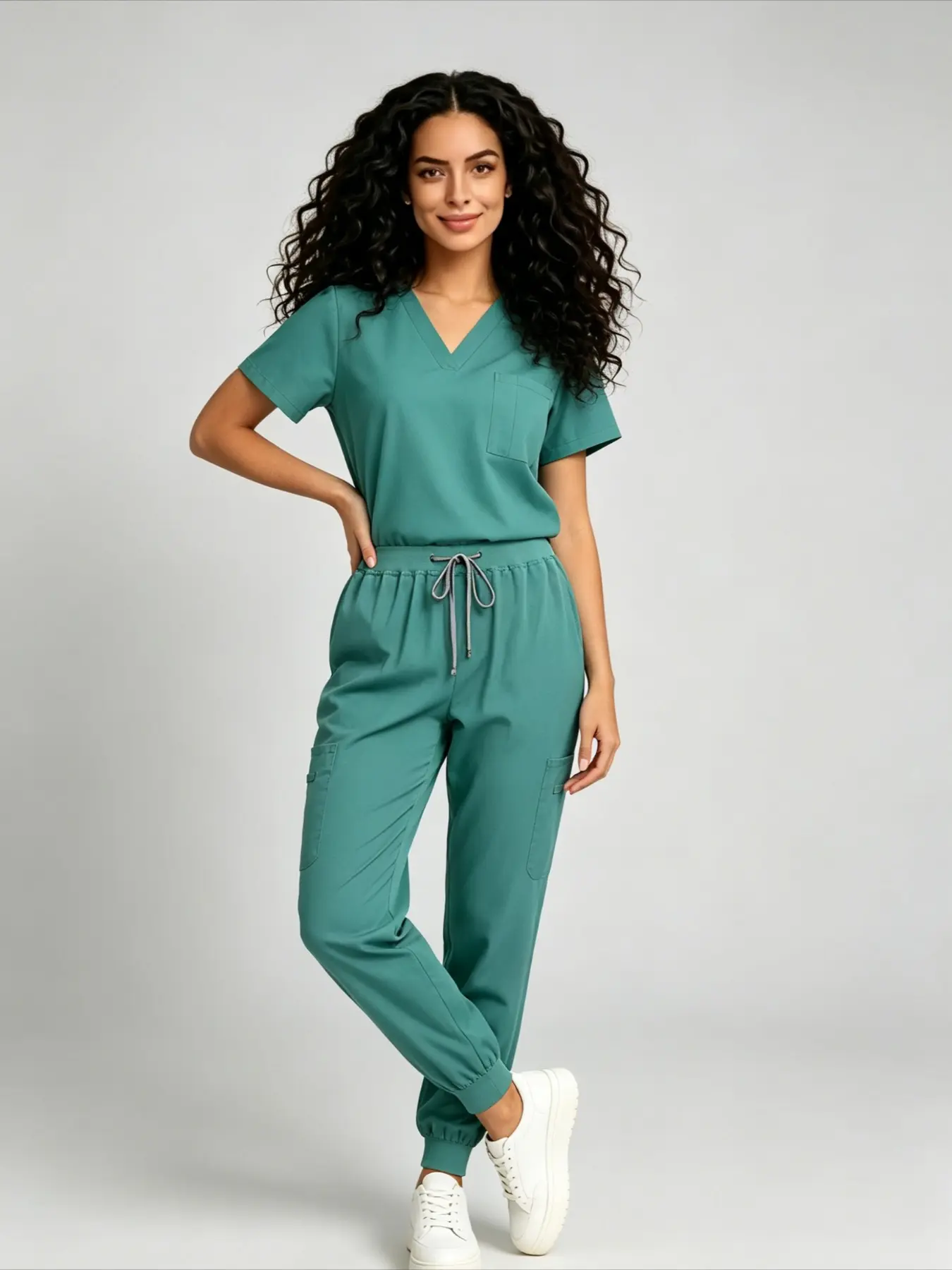 Quick Dry Stretch Scrub Suit Unisex Soft Comfort Uniform Staff Outfit For Beauty Salon Skin Care Clinic Working Costume Casual