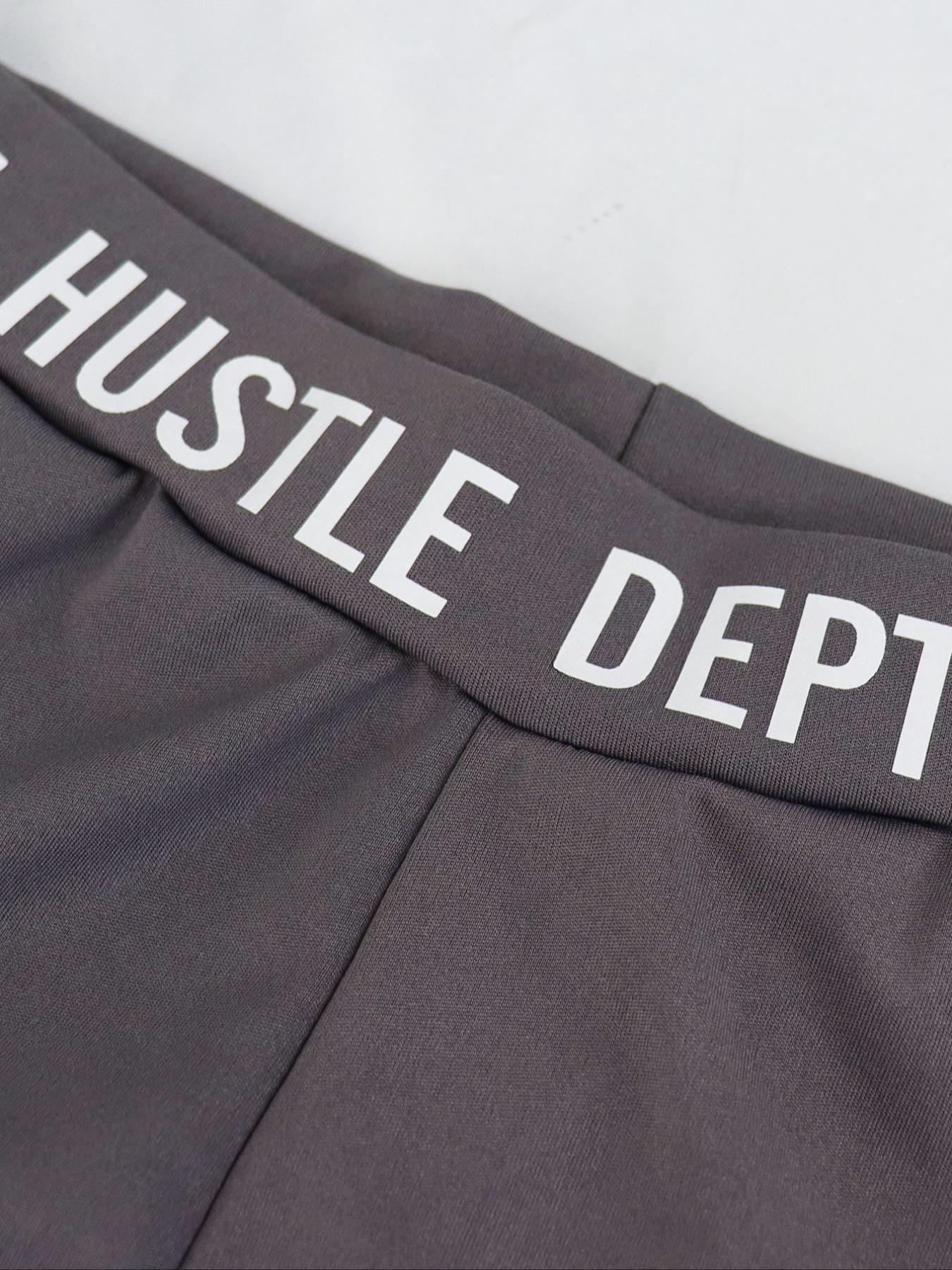 Women's Letter Print Sports Two-Piece Set, High Waist Slim Fit Activewear, Comfortable Workout for Fitness, Casual Workout Loungewear, Sportswear for Gym