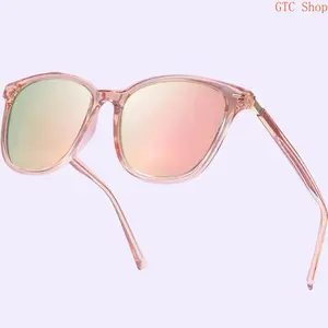 XUH 2026 New Arrival Polarized Oversized Sunglasses for Women, Luxury Gold-Plated Frame with UV400 Anti-Glare Protection, Trendy Fashion Eyewear Perfect for Daily Wear Ideal Christmas Gift