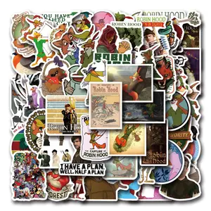 Robin Hood Graffiti Stickers, Waterproof Car Luggage Phone Case Decals, 55-110 Sheets, Mythical Character Stickers, Durable & Reusable