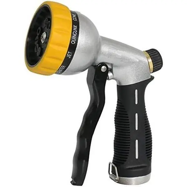 Metal Nozzle Hand Sprayer - 10  Heavy Duty Hose  Nozzle with  Control Knob - for  Washing, Pets, Watering Lawn/Garden - Ergo-Grip Handle