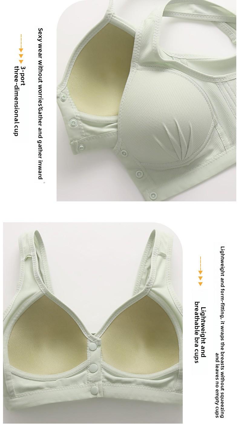 Supportive Seamless Front Closure Nursing Bra For Women Plus Size Wireless Maternity Bralette Breathable Comfort Lingerie Adjustable Hook Underwear 6/3 Pack Mother's Day Gift -RR