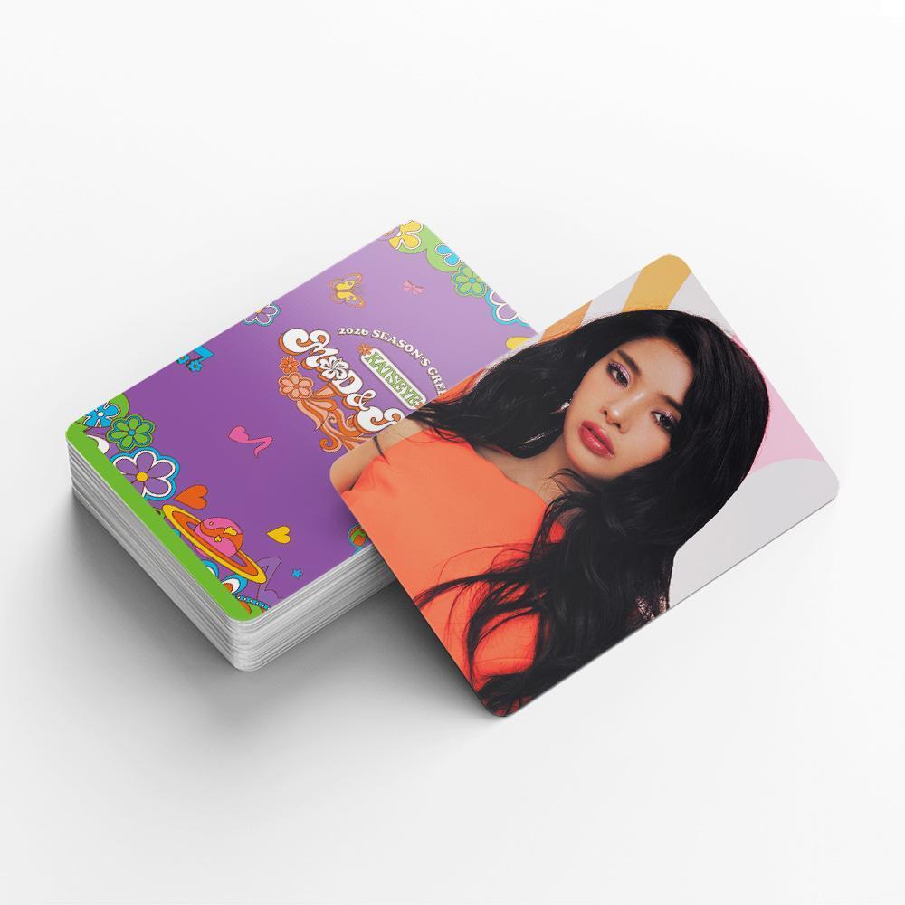 92Pcs/Set Kpop Idol KATSEYE Album Gabriela Lomo Cards LARA DANIELA HD Printd Photocards Stickers MANON MEGAN YOONCHAE Fans Gift