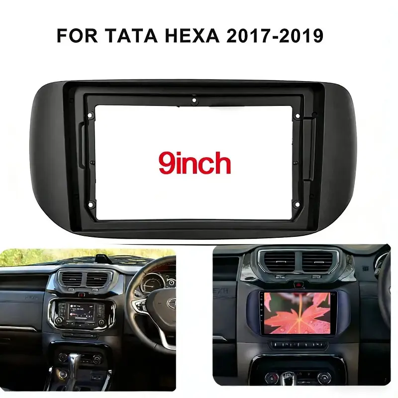 Car Radio Fascia for TATA HEXA 2017-2020 Android Navigation Large Screen Frame Audio Modification Panel Versatile Set Frame
