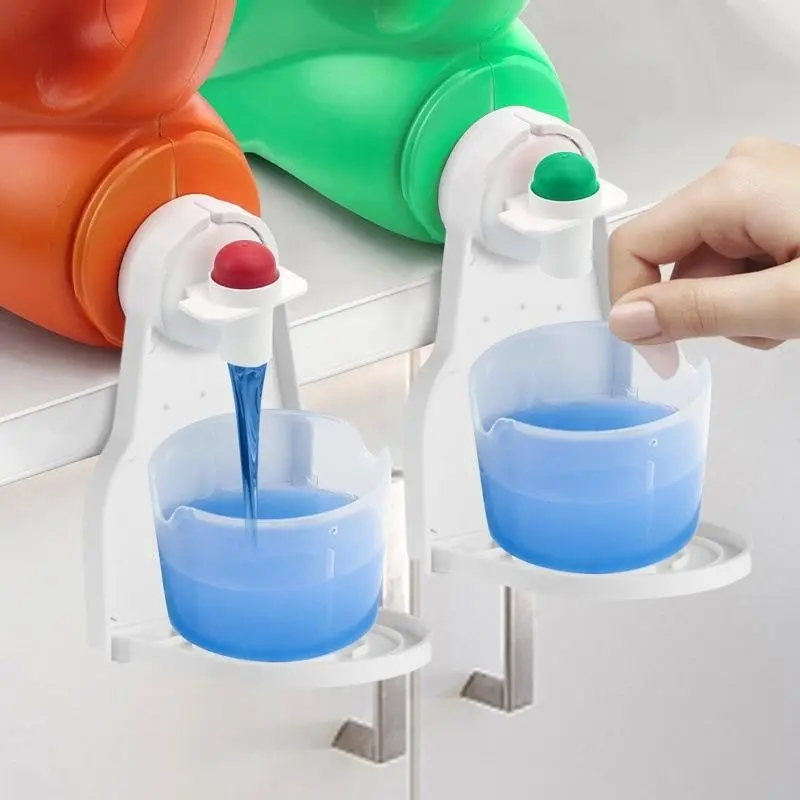 Laundry Detergent Holder, 2 Count Handheld Dispenser, Organizer for Laundry Room, Bathroom Supplies, Convenient Detergent Dispenser