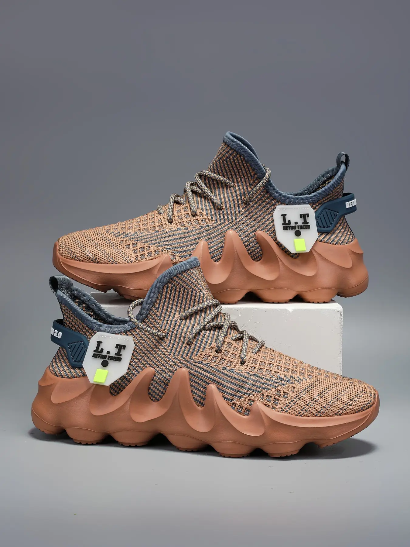 Men's Casual Sneakers, Low Top Mesh Shoes, Md Lightweight Cushioned Sole, Breathable Comfort, Lace-Up Design, All Season, Outdoor Activities, Mesh Walking Sneakers, Trendy Walking Sneaker