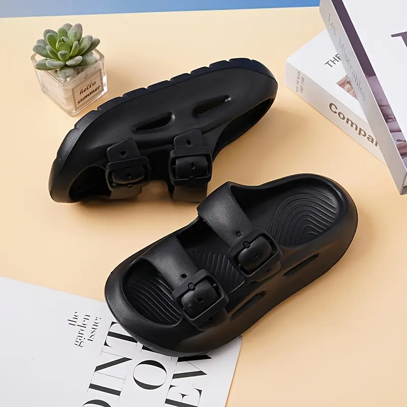 Girls & Boys Large Sizes Thick-Soled Beach Shoes, Summer Outdoor Non-Slip Wear-Resistant Footwear, Soft-Soled Kids' Slippers