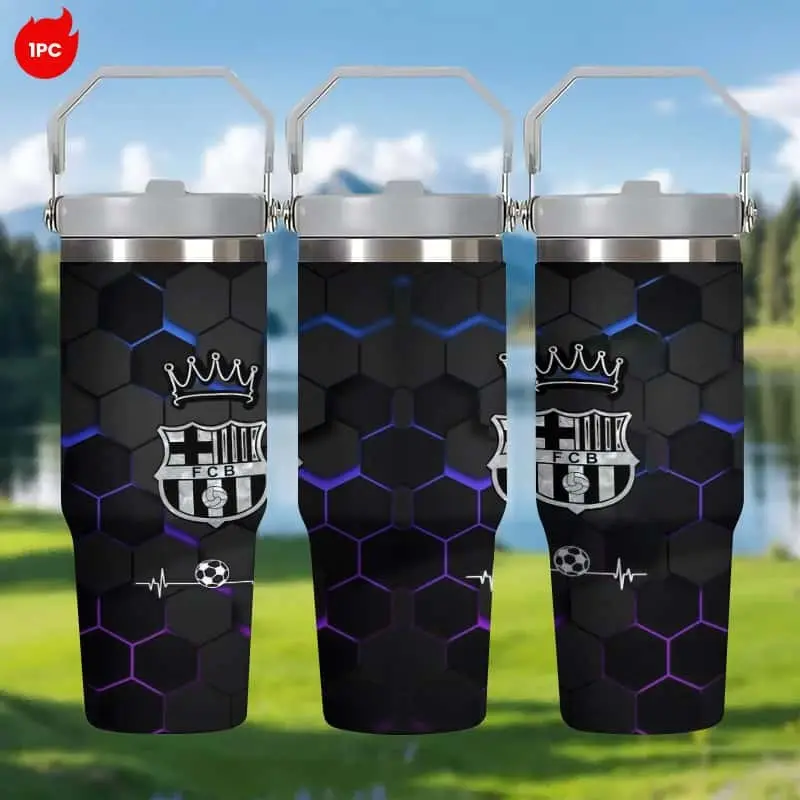 1pc 30oz Stainless Steel Insulated Tumbler, Leak-Proof, 2D Printing, Office Mug, Commuter Mug, Perfect Holiday Gift, Gift for Her