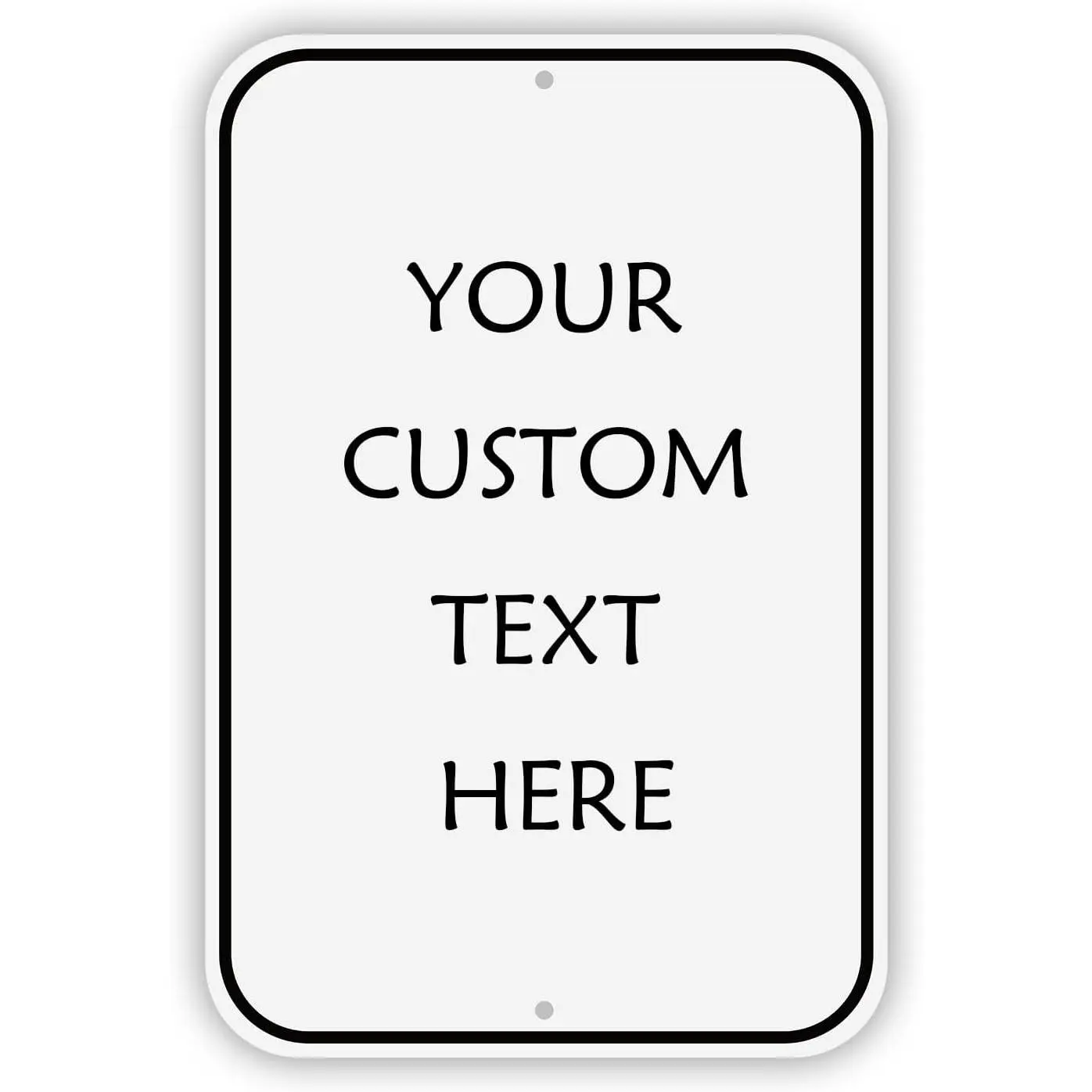 White Blank Sign Metal, 18 x 12 Inches Sturdy Rust Free  Metal Signs White Color Blank Sign, , Easy Mounting, Indoor or Outdoor Use