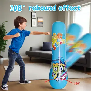 PVC Inflatable Punching Bag for Kids, Stress Relief Toy, Sandbag Training Equipment, Durable PVC Material, Perfect for Playtime, Inflatable Boxing Bags
