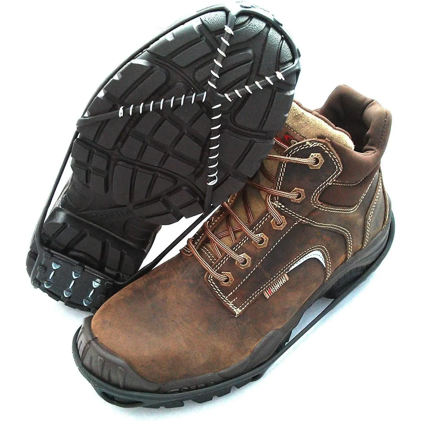 Women's 2 Pack Winter Ice Grippers Size 5-10 One Size Fits Most For Boots & Shoes