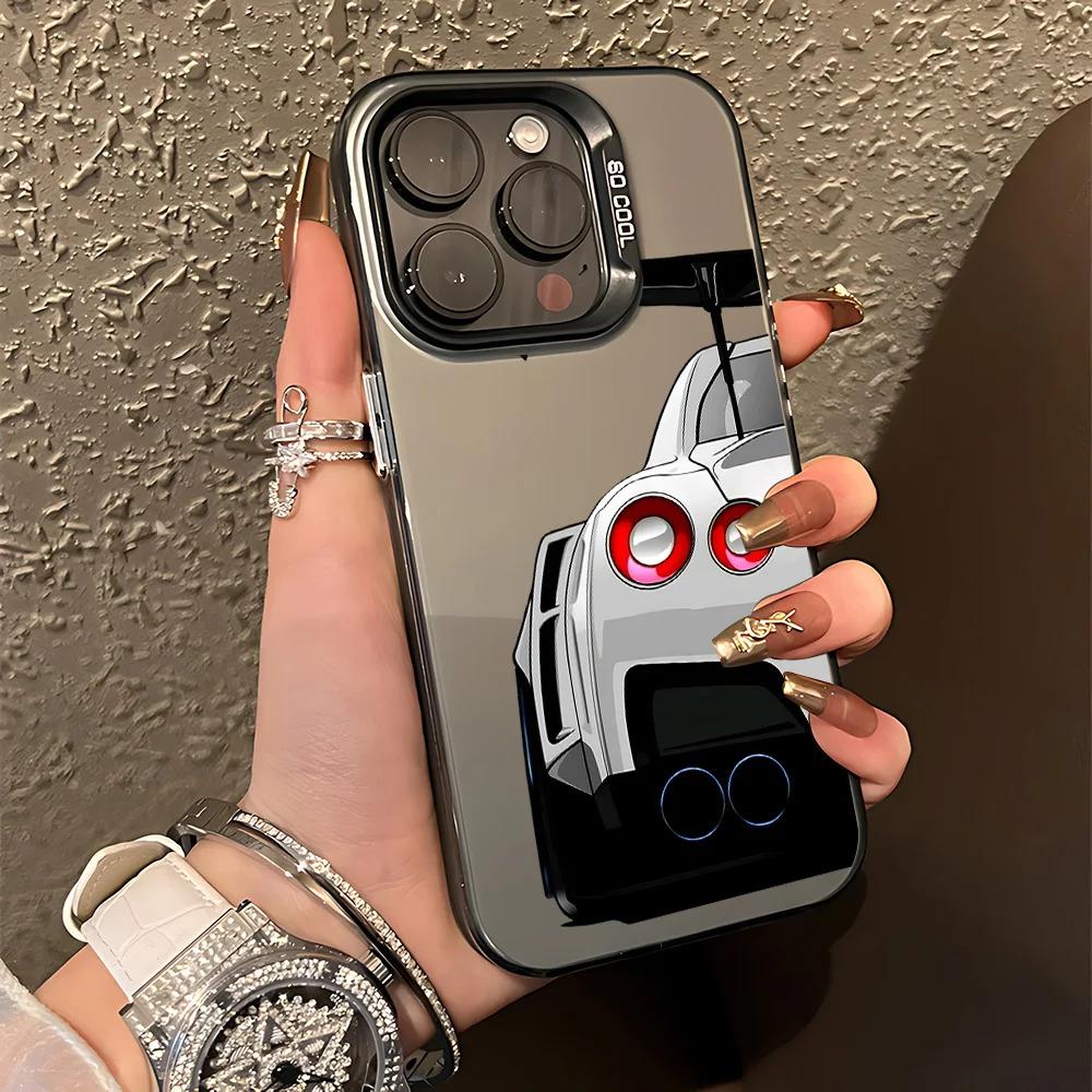 Cool JDM Sports Car Phone Case For iPhone 17 16e 16 15 14 13 12 11 mini Pro Max X XR 8 7 Air Plus Anti Fall Matte Back Cover