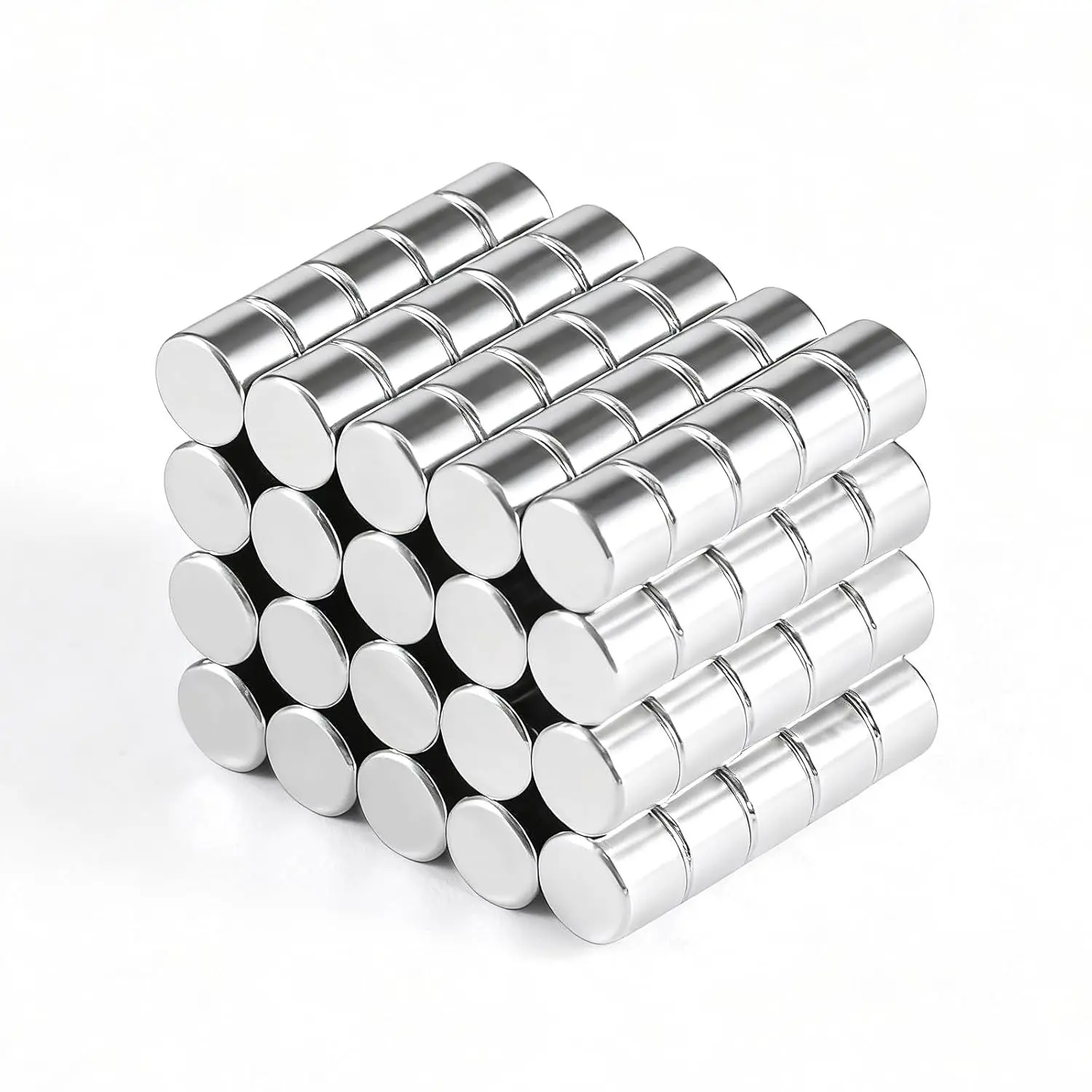 100pcs 4x3mm Mini Round Magnets for Acrylic Nail Clippers, Measuring Artificial Nail Length, Neodymium Magnet for Fridge, 3D Printing, Miniatures, Crafts, DIY, Office and Science Projects