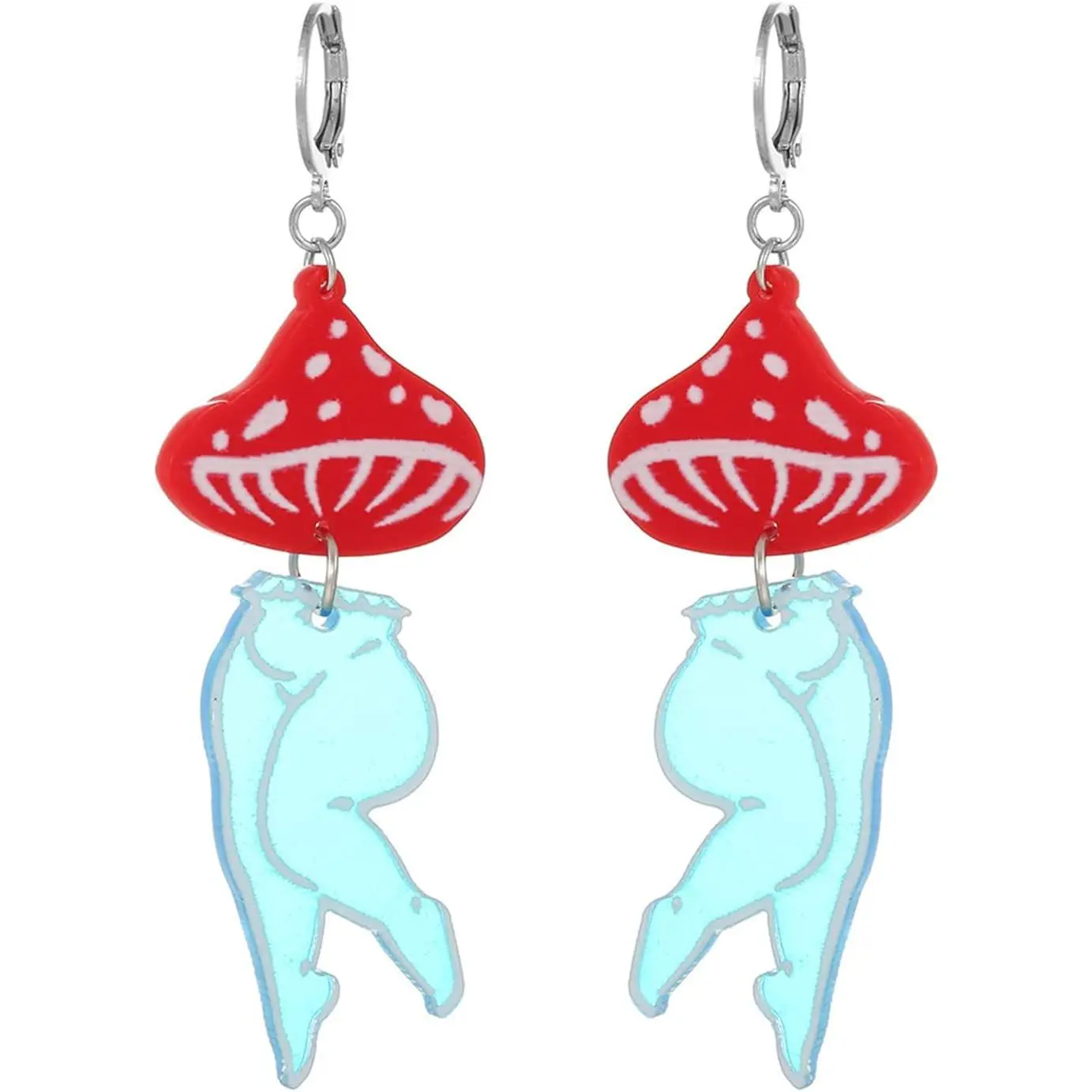 Cute  Mushroom Earrings Fun  Dancer Beautiful  Ballet Earrings Fashion  for Women