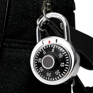 High Security Password Lock Turntable, Gym Lock, Non-Changeable Password, 50mm Door Lock, Safe Box Lock, Zipper Padlock