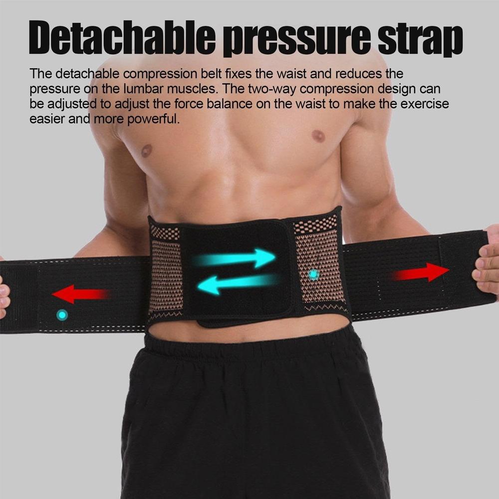 Lower Back Support Belt, 1 Count Lumbar Support Belt, Lightweight Flexible Compression Back Wrap for Men and Women for Everyday Use, Back Brace