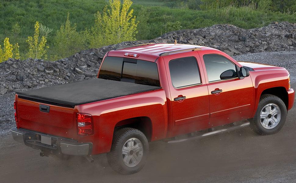 GARVEE Soft Roll Up Tonneau Covers: Waterproof Protection and Easy Installation for Ford F150, Maverick, Ranger, Honda Ridgeline, and Chevrolet Colorado with 5ft to 6.1ft Beds.