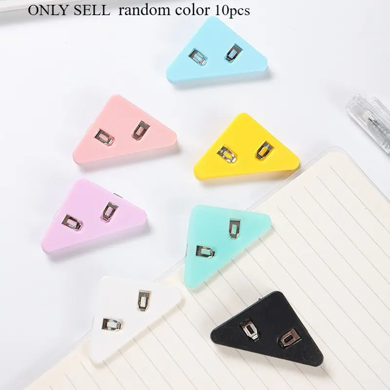 10-Piece Multicolor Triangular Folders, Office and Study Supplies, Essential Organizational Tools, Perfect for Documents and Notes