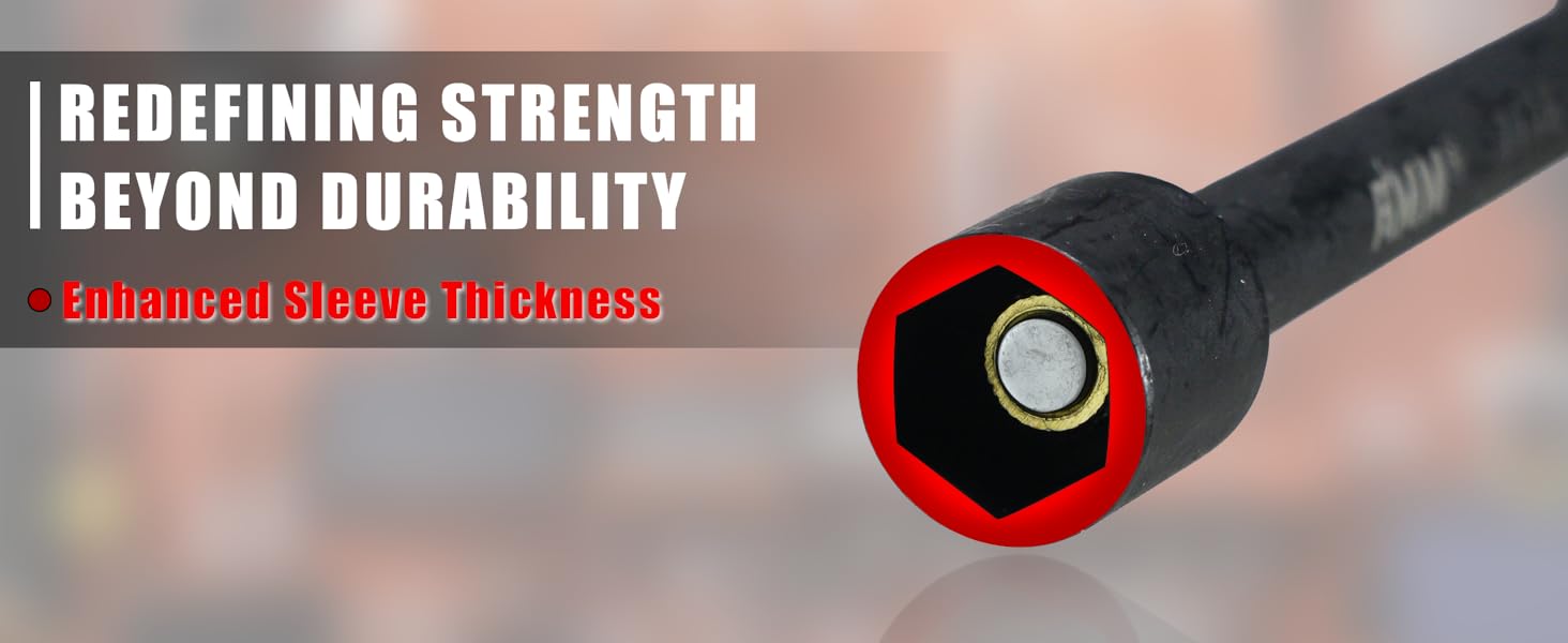 AMM 8PCS SAE Nut Driver Set for, Long Nut 6 INCH (1/4" - 9/16"), 1/4" Hex Shank Nut Driver Bit, Cr-V