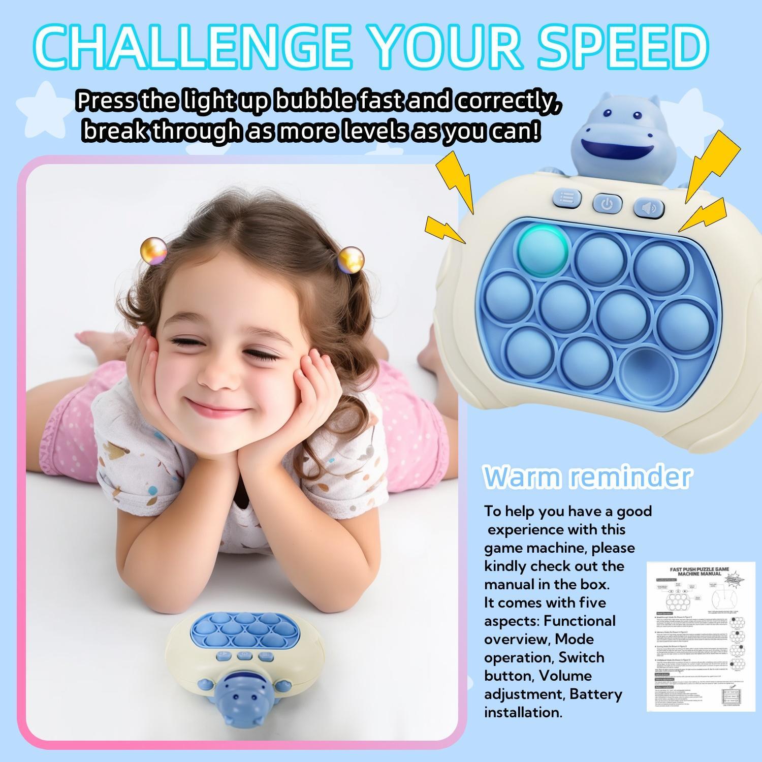 Cartoon Animal Design Push Pop Bubble Sensory Toy, 1 Count Whack a Mole Game, Stress Relief Toy for Kid, Decompression Squeeze Stress Relief Fidget Cartoon Animal Design Push Pop Bubble Sensory Toy, 1 Count Whack a Mole Game, Stress Relief Toy for Kid, Decompression Squeeze Stress Relief Fidget