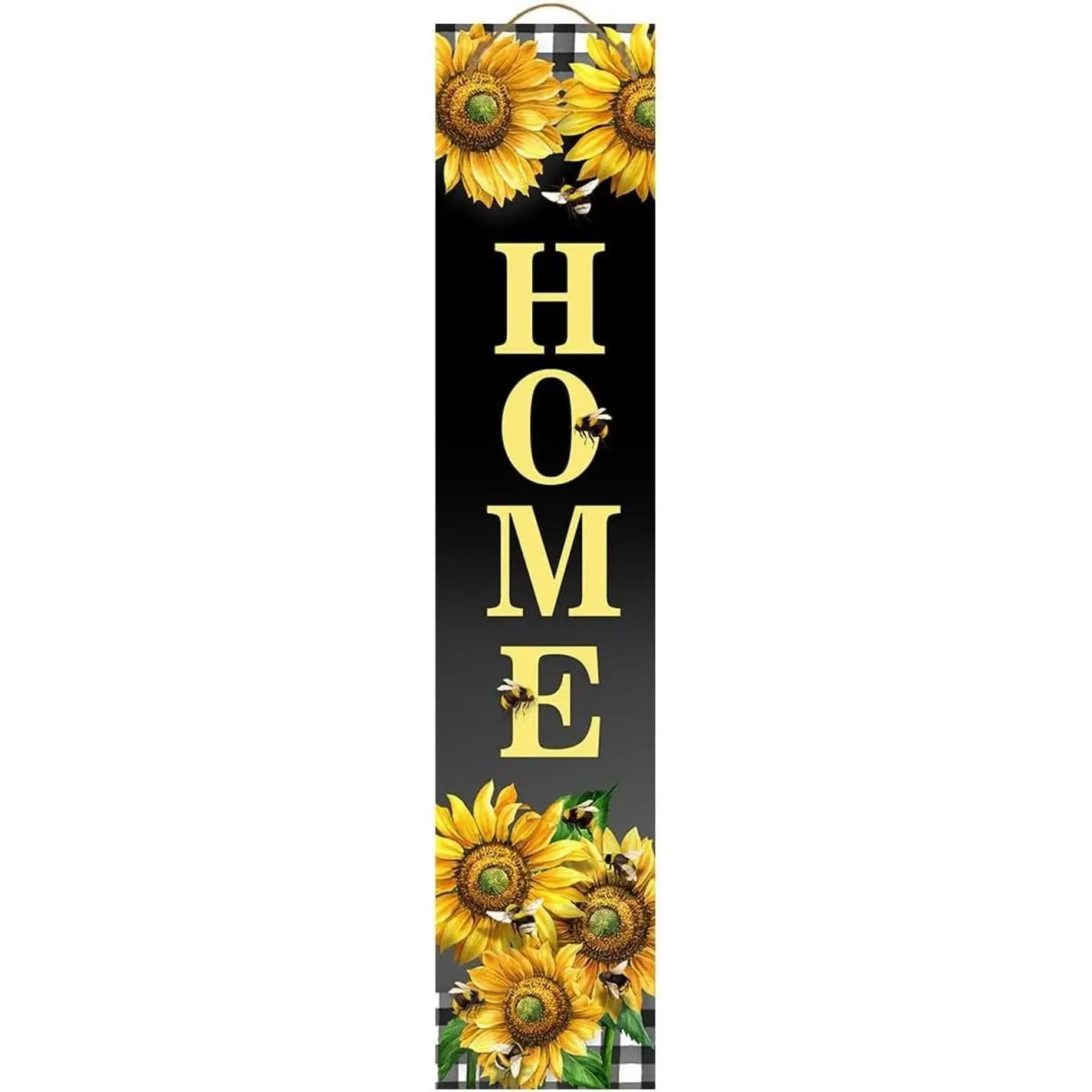 Double Sided Reversible Pine Porch Leaner 47x9.5 Scenes of Spring For Spring Porch Leaner