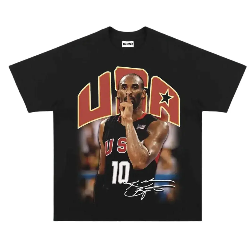 USA Bryant Vintage Basketball Tee Retro Hip Hop Graphic Shirt Streetwear Style Unisex Men Women Basketball Fans Classic Sports Gift Casual TShirt