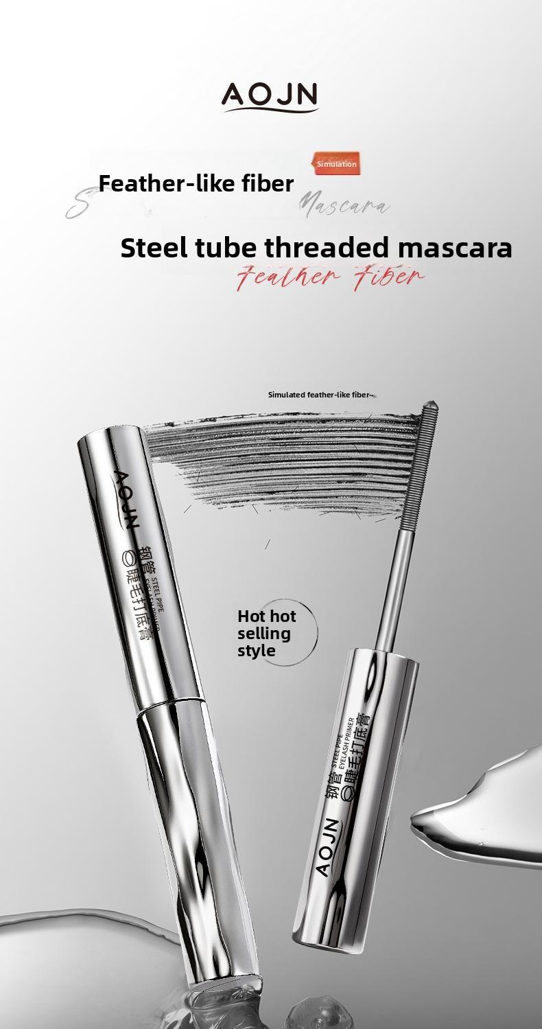 Tubing Mascara Primer – Lengthening & Curling, No Smudge, Natural Waterproof, Washes Off with Warm Water | Spiral Brush + Steel Tube