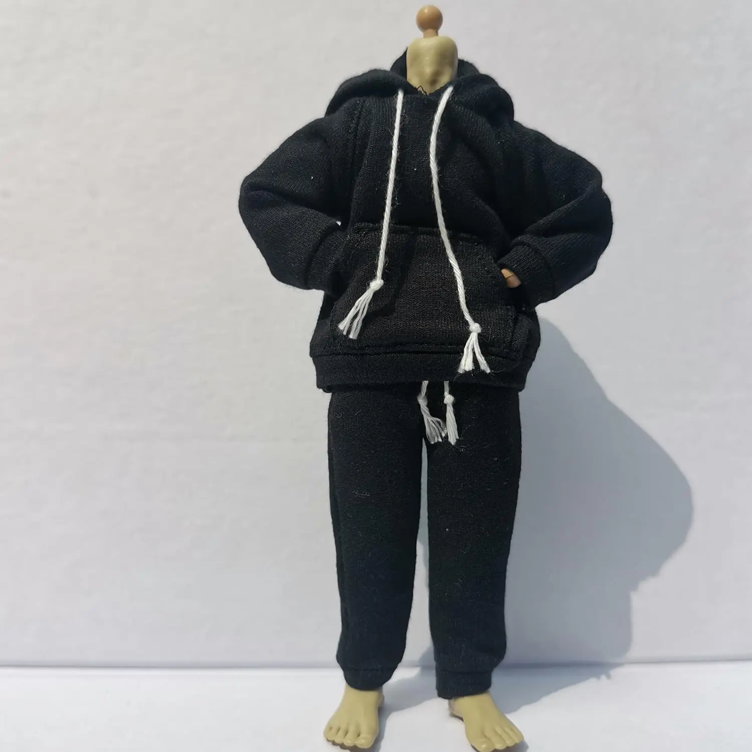 1/12 Scale Figure ale Clothes en Hoodie Pants Trousers Clothing for 6inch ale Action Figure Body Doll (A)