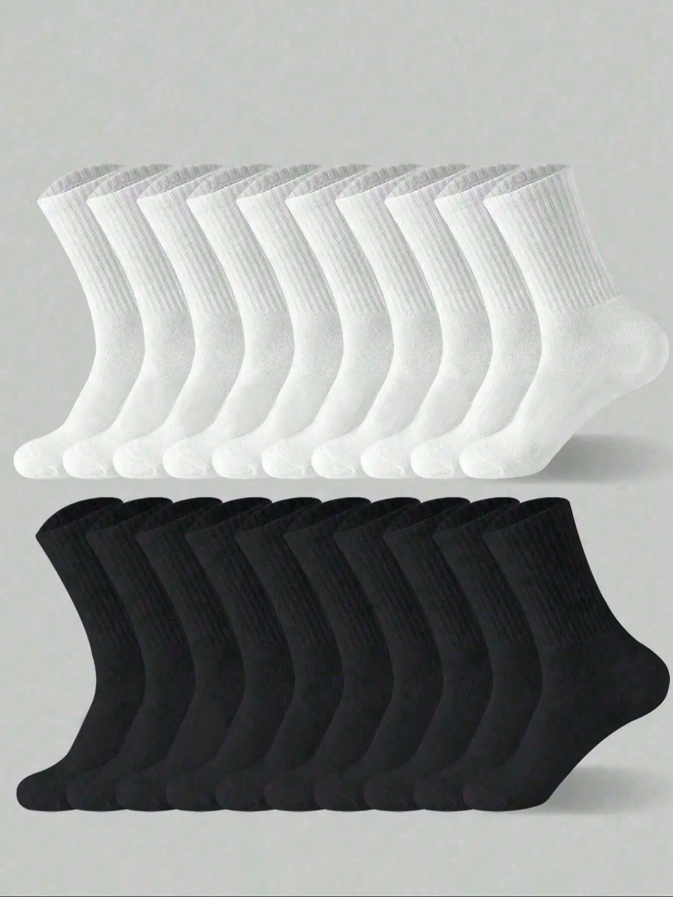 6 Pairs Men's Crew Socks, Colorblock Pattern, Anti-Slip Breathable Sports Athletic Socks, All-Season Daily Wear